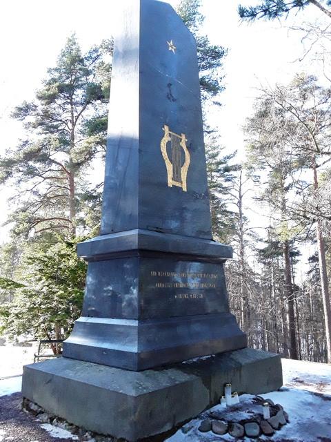 Runeberg és felesége sírja Porvooban