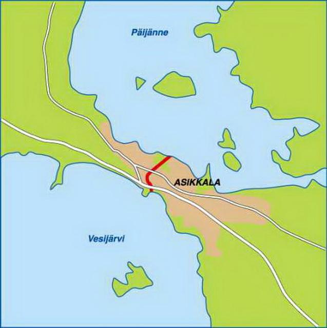 Vääksy csatorna Vääksyn kanava